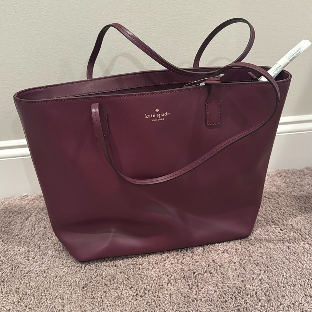 NWT Felicity Street, Deep Plum with flower dangle